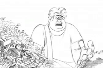 2d line art animation 2d hand drawn animation