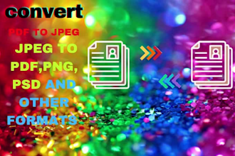 file conversion services convert jpeg to PDF and PDF to jpeg