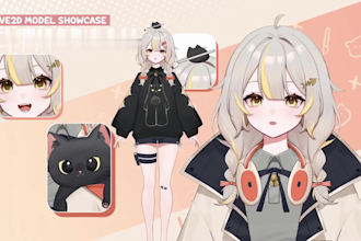 design nsfw live2d vtuber model rig live2d vtuber model live2d vtuber commission