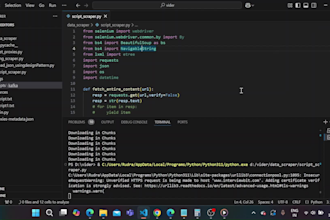 build a web scraper to do web scraping, data scraping, email scraping and more