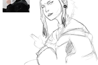 do pencil digital portraits