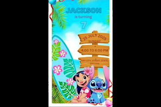 make kids birthday invitation card