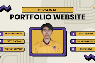 build a custom portfolio website with wordpress design
