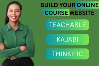 do online course website kajabi thinkific website podia teachable website