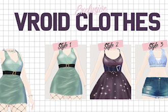 create custom vroid clothes with high quality textures