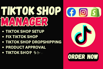 fix manage setup tik tok shop dropshipping tiktok shop setup tiktok ads design