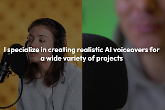 create english female voice over with ai in 24 hours