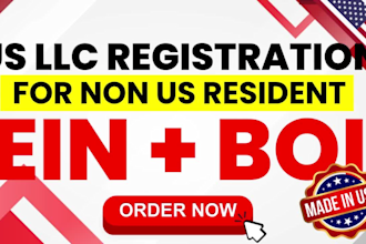 register USA llc company wyoming llc get ein open usa bank for non US residents