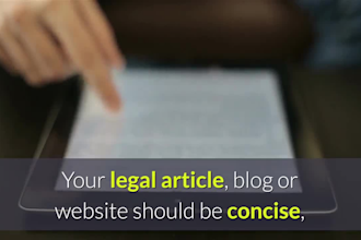 do your legal writing