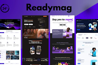 design and redesign readymag website landing page  responsiveness on all devices