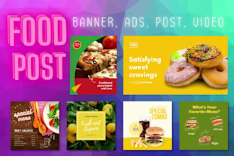 design food flyer, food banners, food posters, and food ads