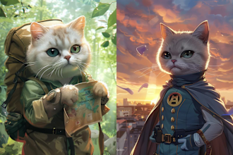 custom ai anime portraits for pet figures 3d cartoon characters