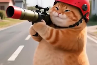 viral ai orange cat and animal fusion video for monetization