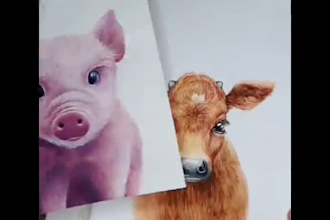 draw watercolor cute animals and cards