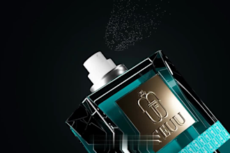 create 3d cgi perfume design 3d perfume bottle animation with product simulation