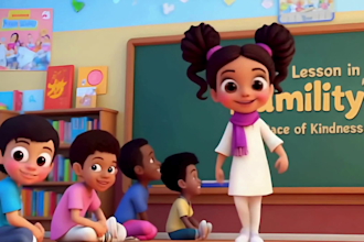 create ai animation story videos, ai video art, 2d and 3d cartoon for kids