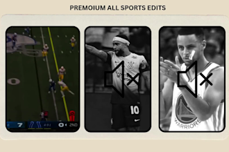 create high energy sports edits for football, ufc, basketball, cricket,