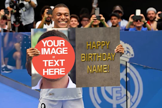 make mbappe birthday greeting video
