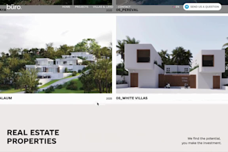 design a modern framer website with animations and cms