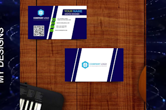 design a professional, modern business card or visiting card within 24 hours