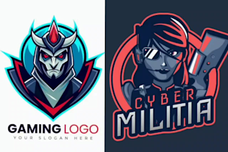 design gaming mascot sports logo