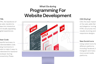 do frontend, backend website design and development for you