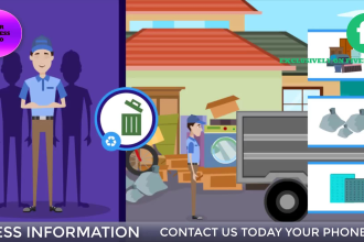 create amazing junk removal explainer animation video