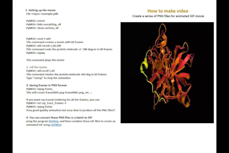 do anything in pymol software high quality images, videos, etc