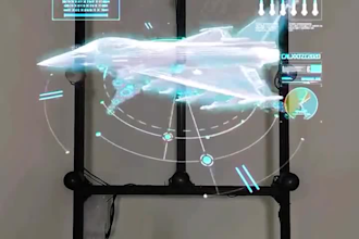 do unique hologram fan video, 3d hologram animation, hologram fan display