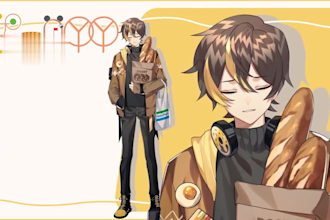 create live 2d rigging, vtuber model, live 2d vtuber model, live 2d