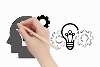 create online course content, whiteboard animation explainer video, whiteboard