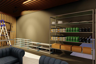 be your interior decorator, 3d interior rendering for living, and bedroom
