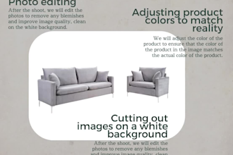 furniture photography at factory and showroom specialists  half a day