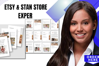 setup etsy shop, stan store, etsy digital products etsy digital planner ebook