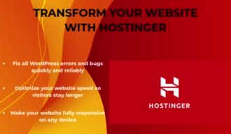 design or redesign your wordpress website on hostinger