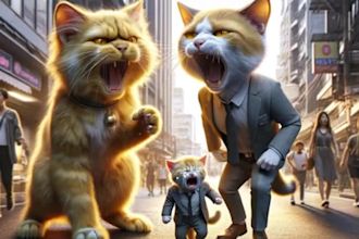 create a viral ai cat video for youtube and tiktok shorts