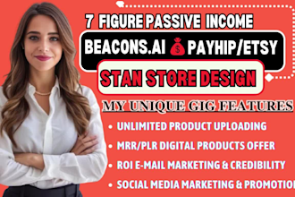 stan store, stan store marketing, beacons ai, payhip, gumroad, stan store setup