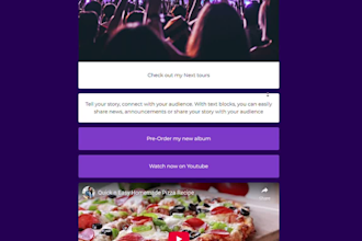 create a professional link in bio landing page