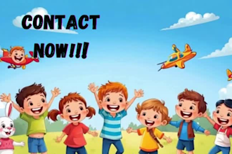 produce kids songs, children  music, educational song, cartoon songs for kids