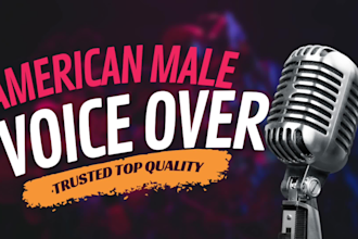 record a voice over in english
