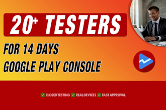 provide 12 testers to 20 testers for google play android app testing