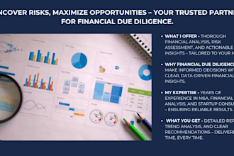 conduct comprehensive financial due diligence for your business deal
