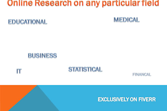do any kind of online research
