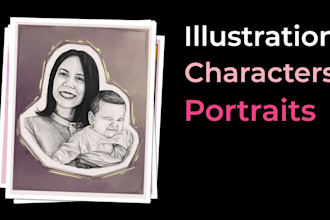 draw comic style and concept art illustration for you