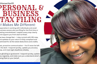 prepare and efile US tax returns, US tax filing, llc tax form 1040, 1120, 1065