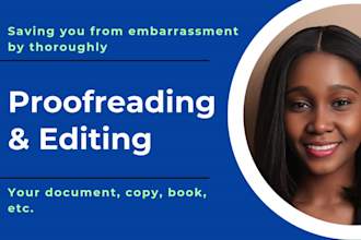proofread and edit your article, copy, document, etc
