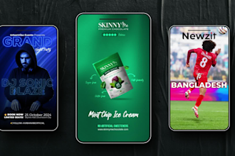 do professional motion flyer and motion graphics for social media