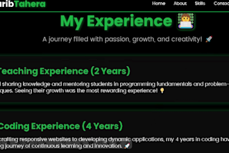 build a professional responsive portfolio website to elevate your brand