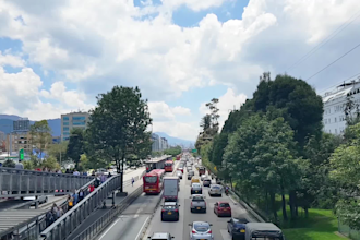 record footage of the city of bogota, colombia, you can also ask for other city