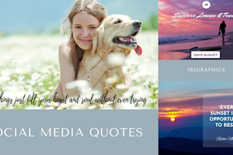 design social media photos with quotes